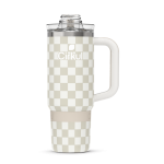 Limited Edition: 30oz. Taupe Tartan Travel StrawSip™ Tumbler LQCV